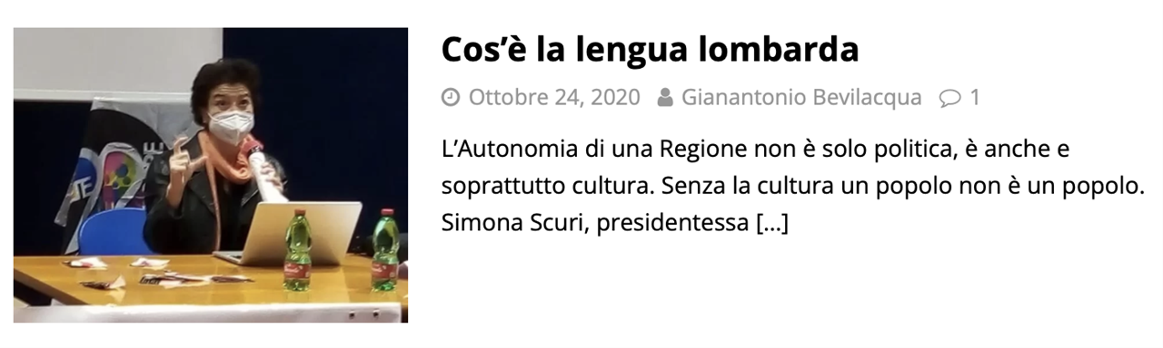 Cos'è la lingua lombarda